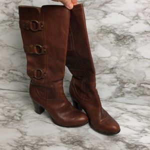 FRYE BOOTS Fiona Three Strap Heeled Boot -Sz 6